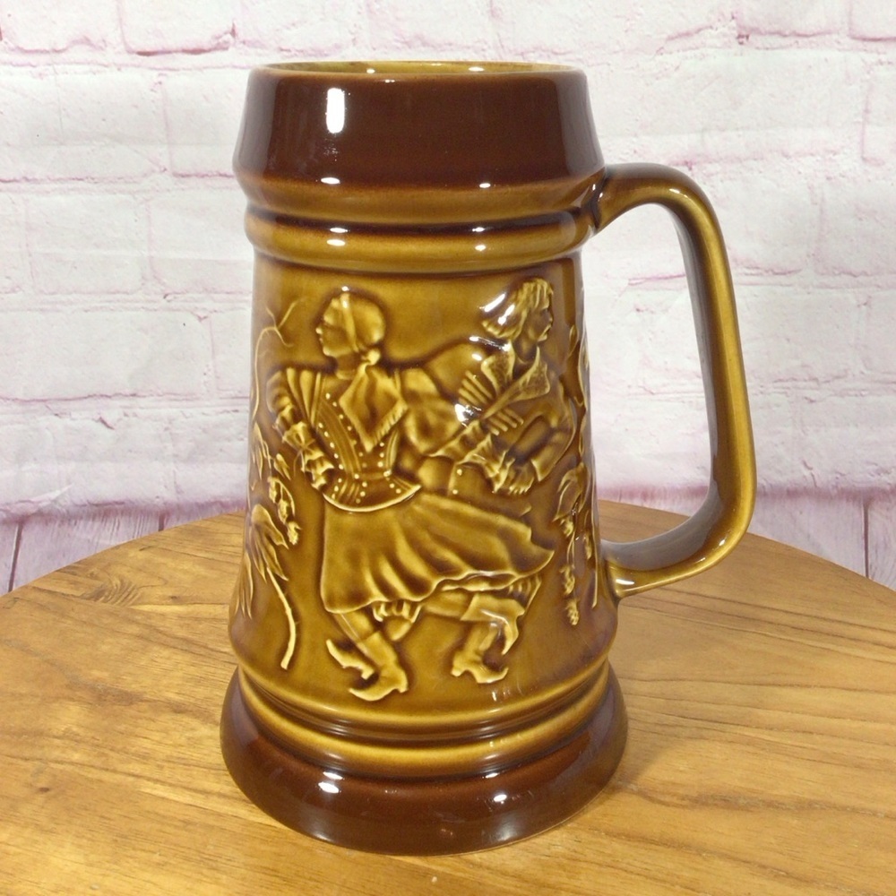 Vintage Fabryka Porcelitu Tulowice Poland Ceramic Stein